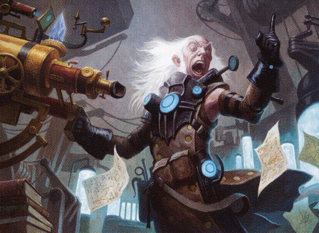 Reckless Scholar card art by Steve Prescott